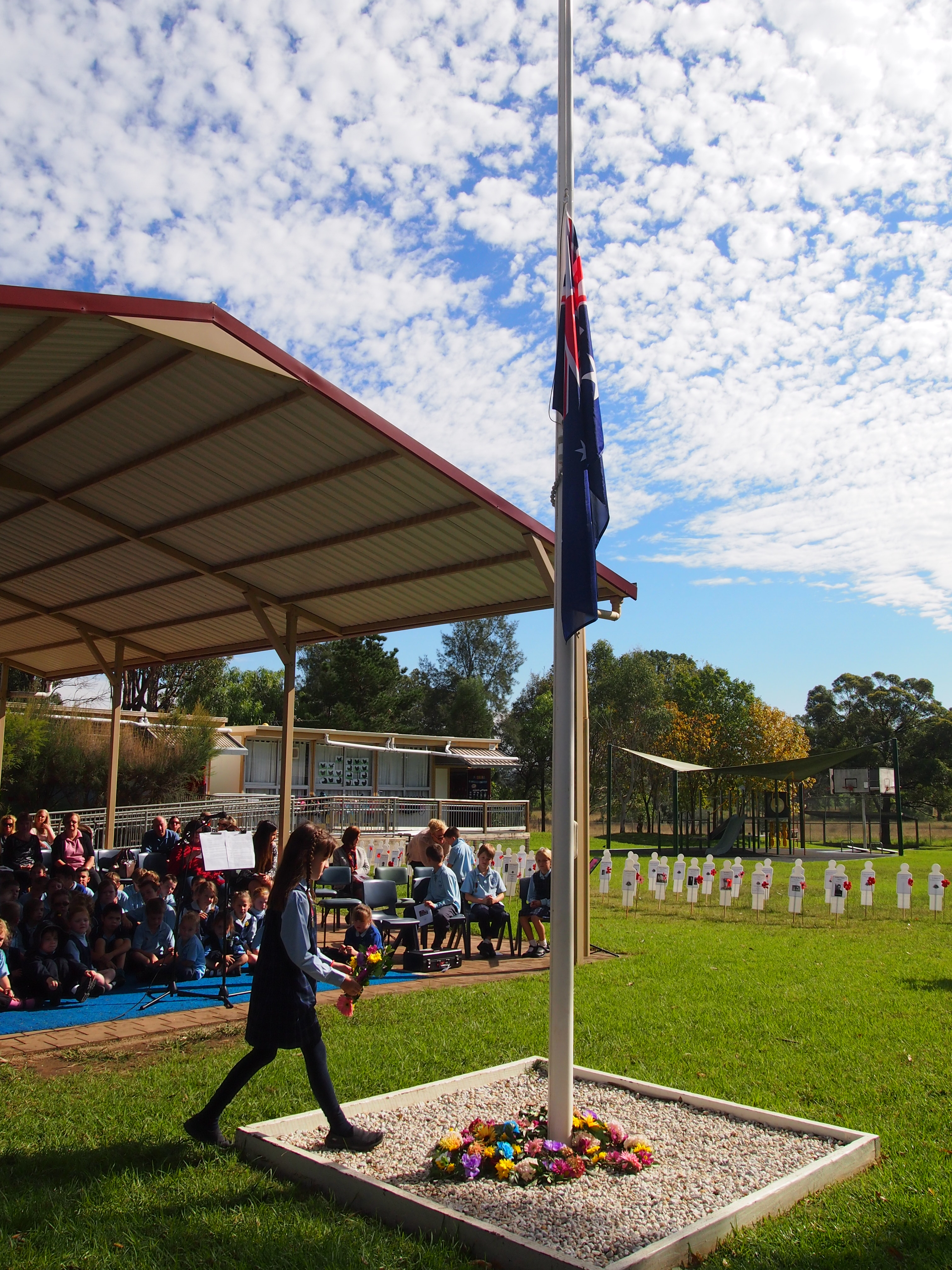 Our ANZAC service. 